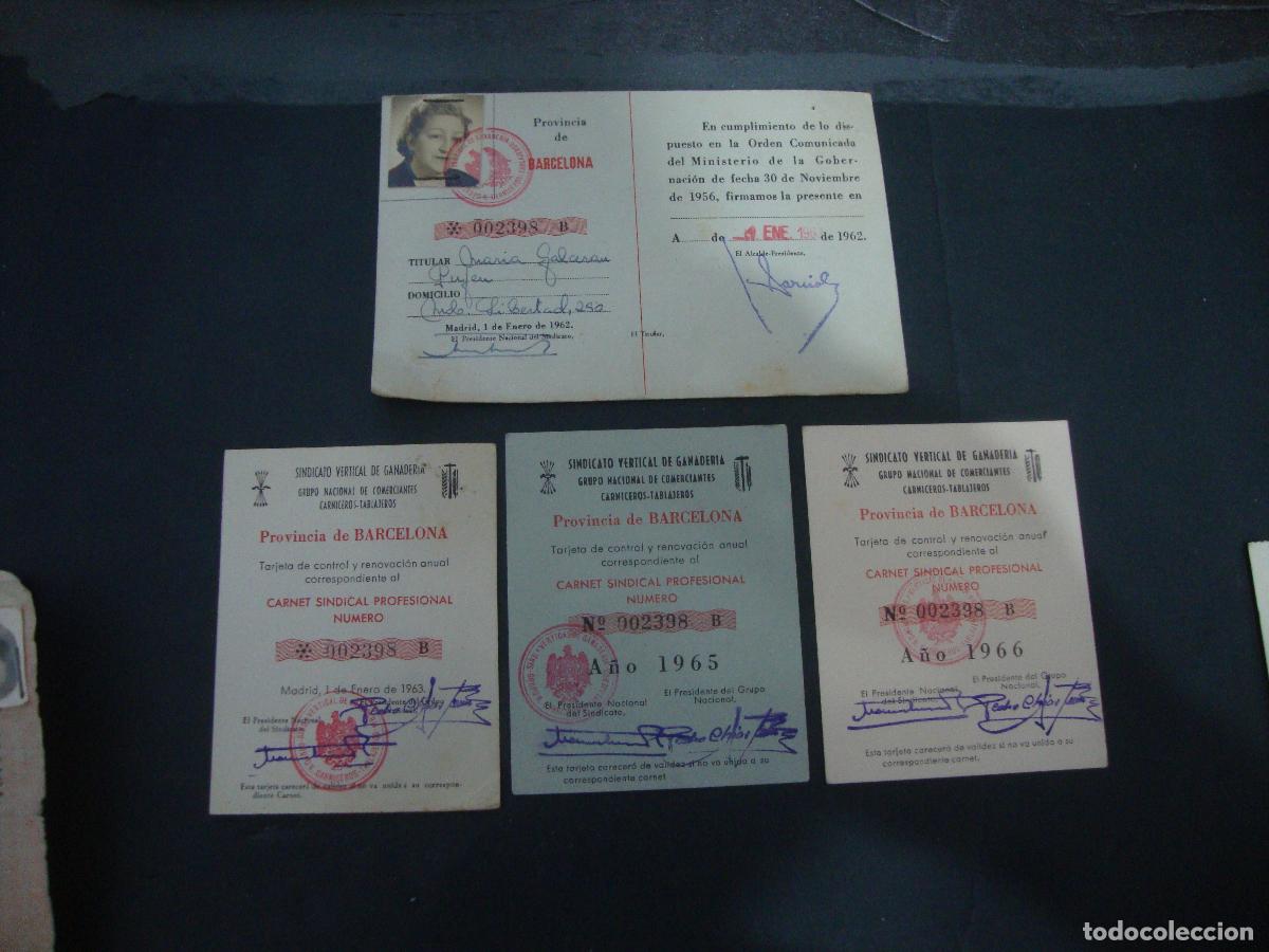 Documentos antiguos: CARNET CREDENCIAL ORGANIZACION SINDICAL ESPA&Ntilde;OLA CARNET SILDICAL PROFESIONA Y 3 TARJETAS CONTROIL