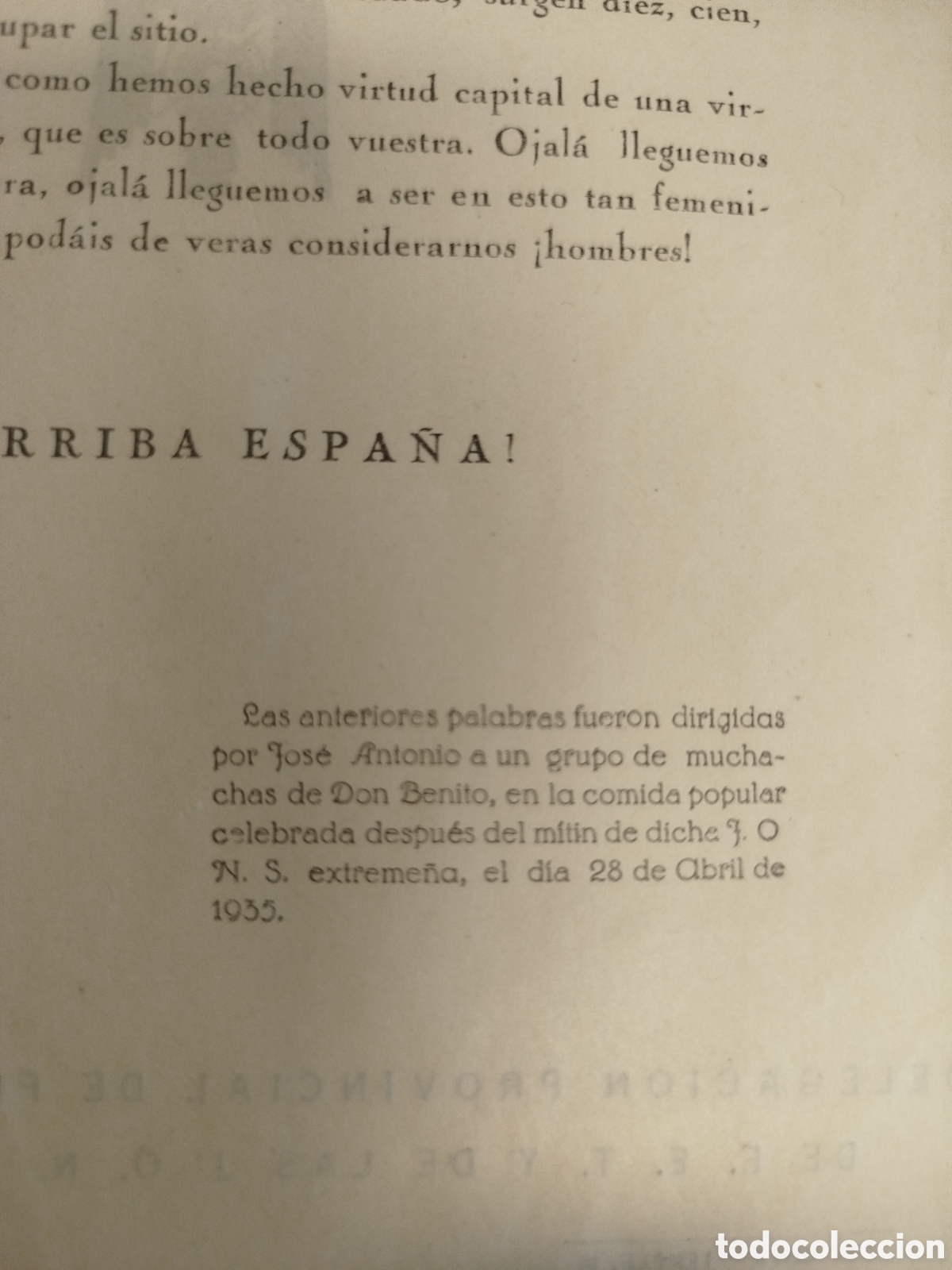Documentos antiguos: Documento de Falange (1938). - Foto 4