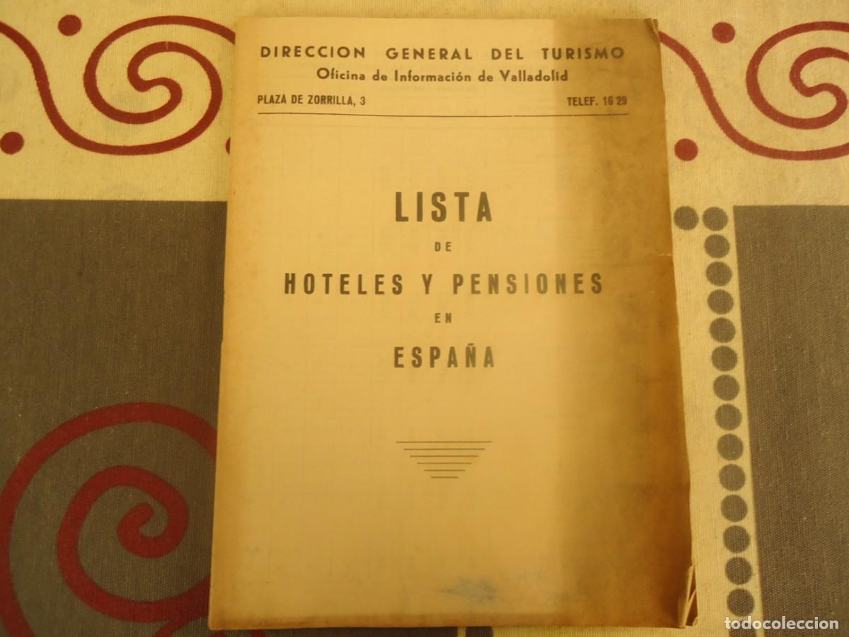 Old Documents: LISTADO DE HOTELES Y PENSIONES DE ESPA&Ntilde;A