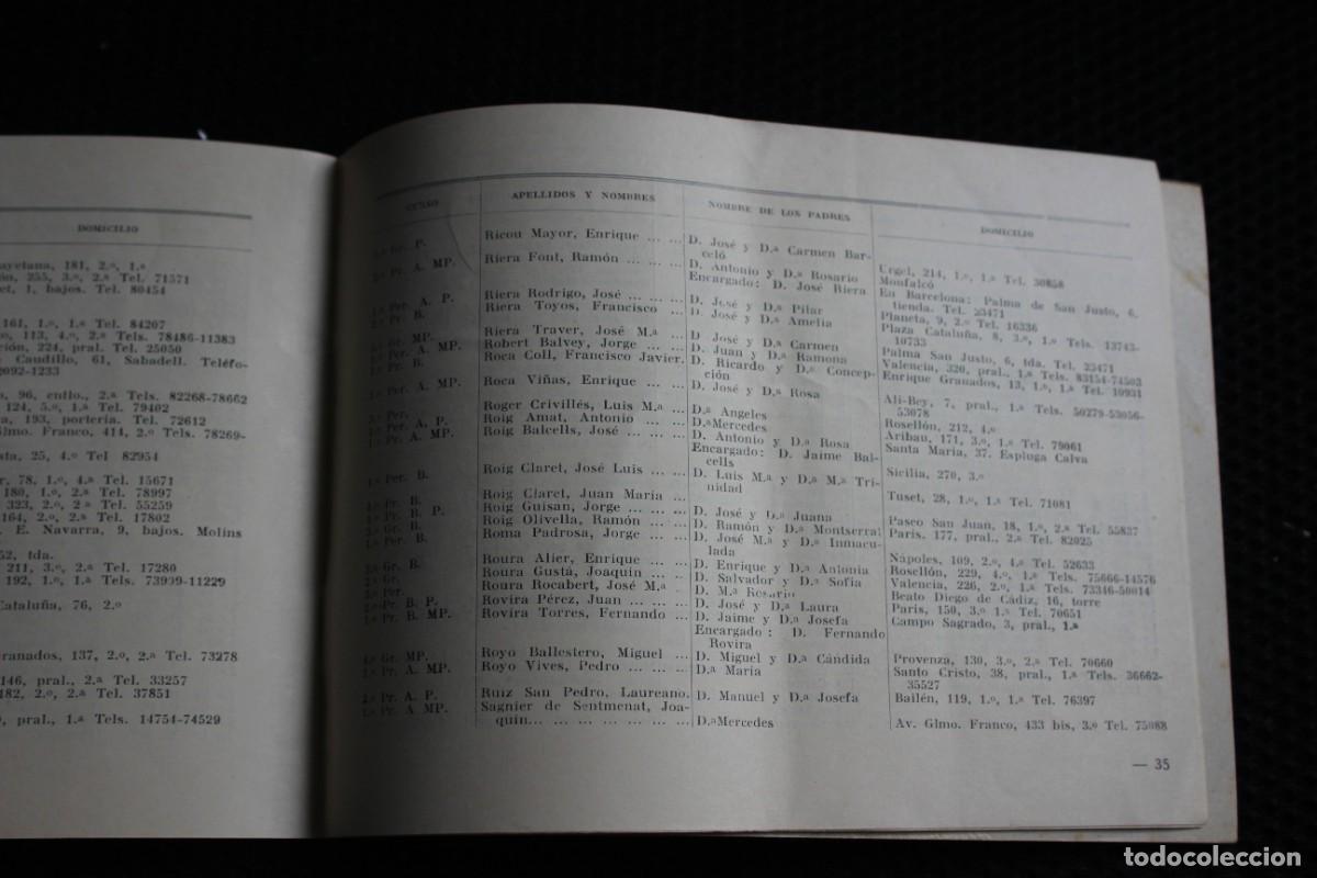 Documentos antiguos: INSTITUTO COMERCIAL DE LA INMACULADA-PERITAJE MERCANTIL CATALOGO - CURSO 1945/1946 - Foto 5