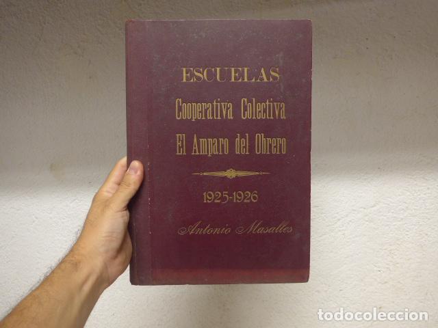 Documentos antiguos: Antigua libreta escolar de ni&ntilde;o catalan 1925-1926. Escuela Cooperativa colectiva El amparo obrero