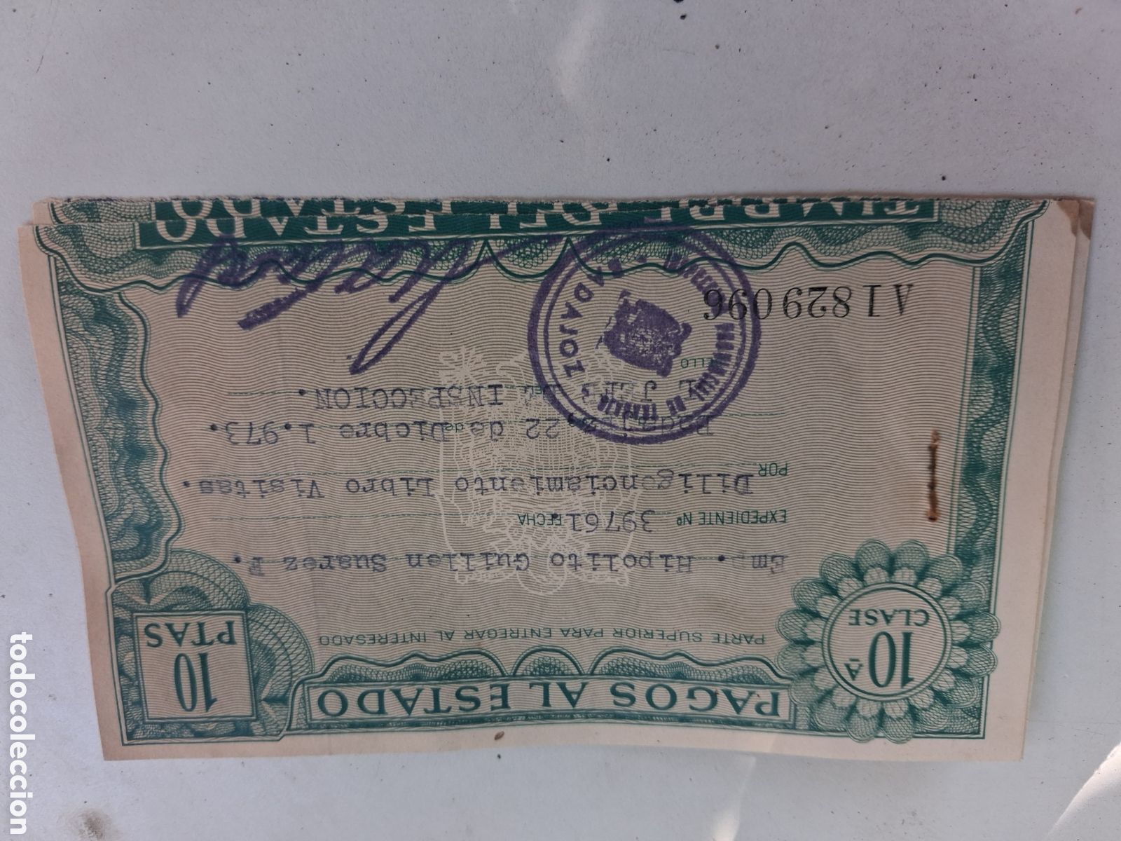 Documentos antiguos: ANTIGUO DOCUMENTO PAGOS AL ESTADO