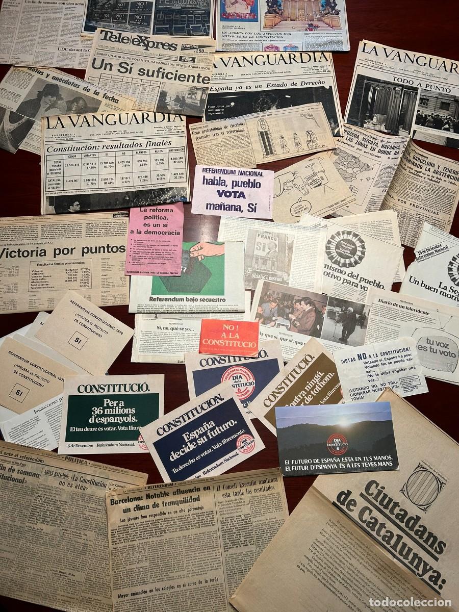 Documenti antichi: MATERIAL DE PRENSA Y ELECTORAL REFERENDUM REFORMA POL&Iacute;TICA 1976 Y CONSTITUCIONAL 1978 - ESPA&Ntilde;A