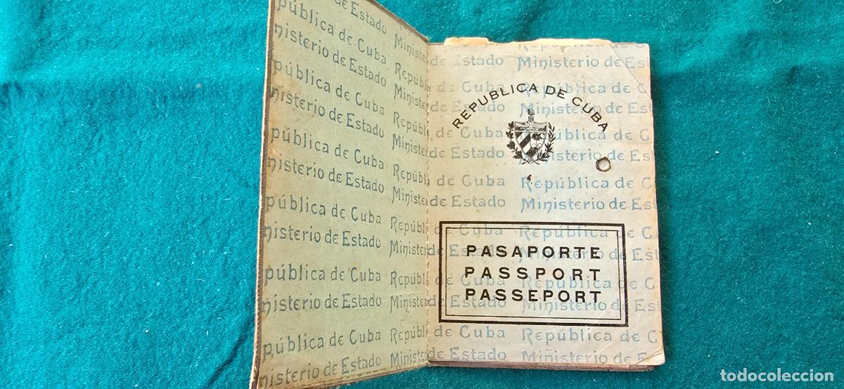 Documentos antiguos: PASAPORTE REPUBLICA DE CUBA (1957) - Foto 2