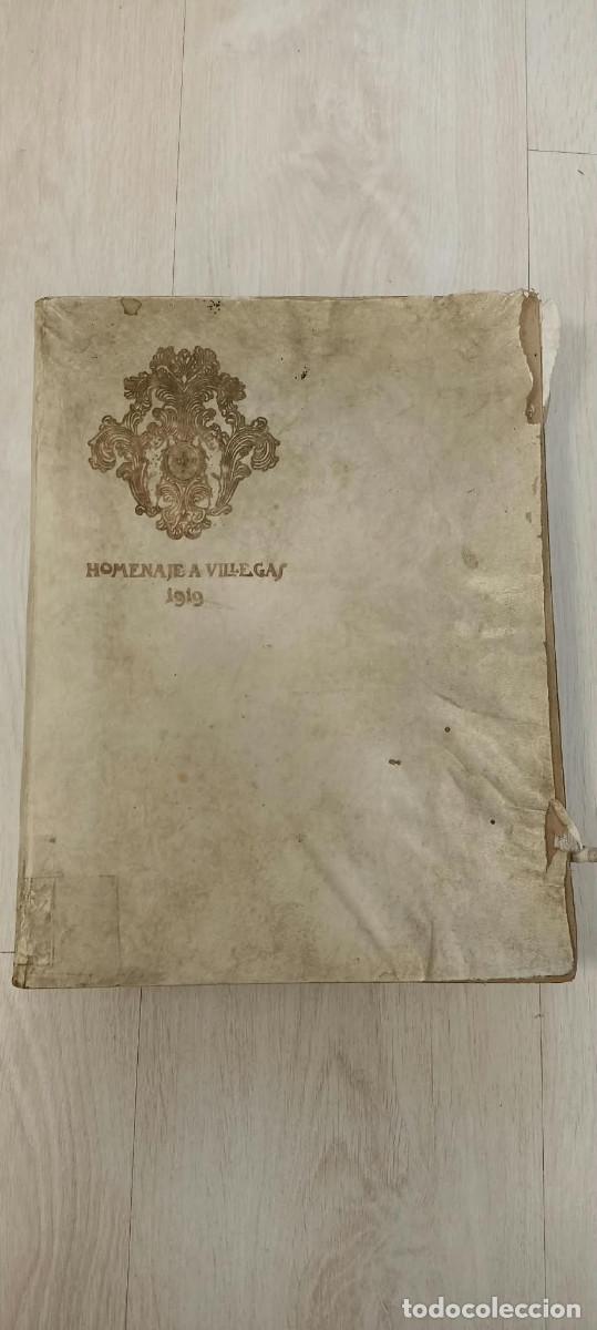 Documentos antiguos: Homenaje a Villegas. Alvarez Quintero, S. y J.