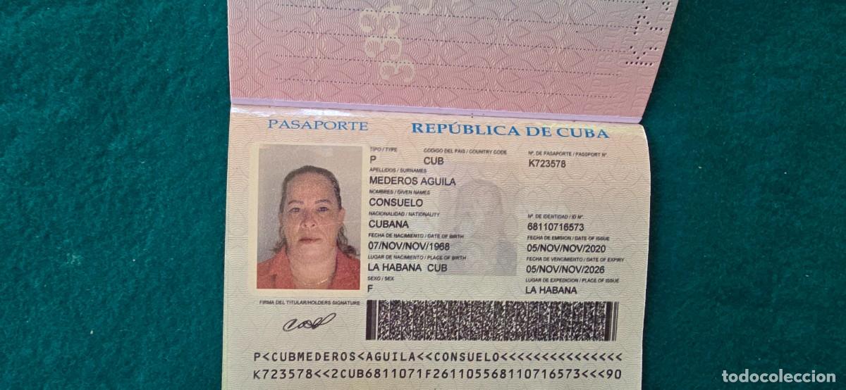 Documentos antiguos: PASAPORTE REPUBLICA DE CUBA (2020) - Foto 3