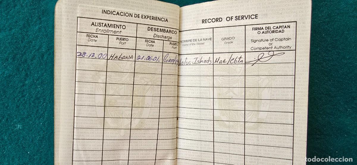 Documentos antiguos: CARNET DE MARINO - REPUBLICA DE PANAMA (1999) - Foto 3