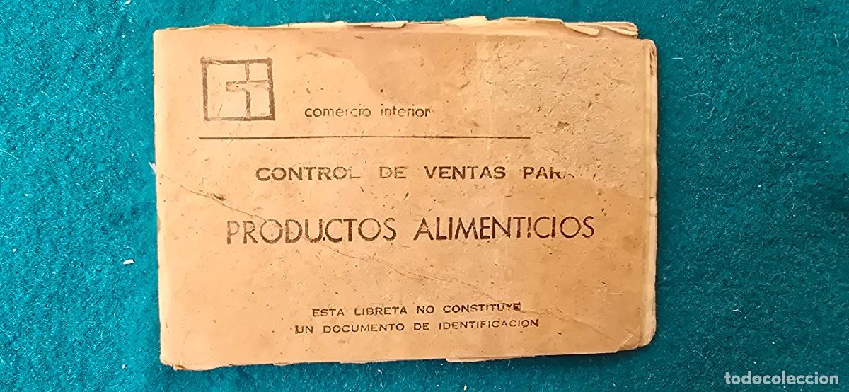 Documentos antiguos: LIBRETA DE PRODUCTOS ALIMENTICIOS (1983) CUBA