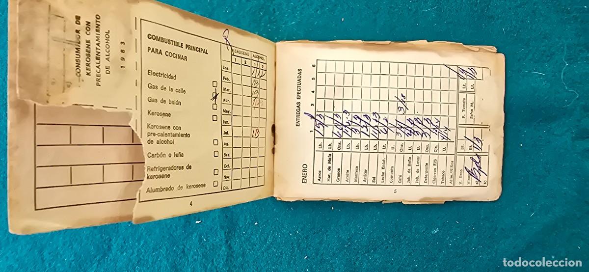Documentos antiguos: LIBRETA DE PRODUCTOS ALIMENTICIOS (1983) CUBA - Foto 3