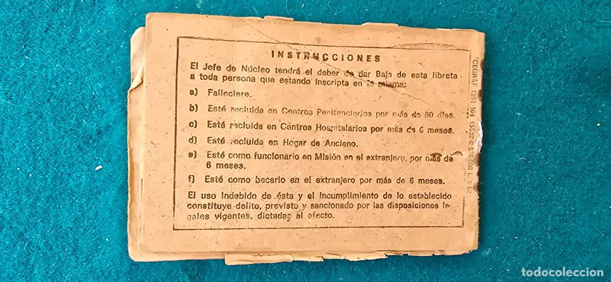 Documentos antiguos: LIBRETA DE PRODUCTOS ALIMENTICIOS (1983) CUBA - Foto 5