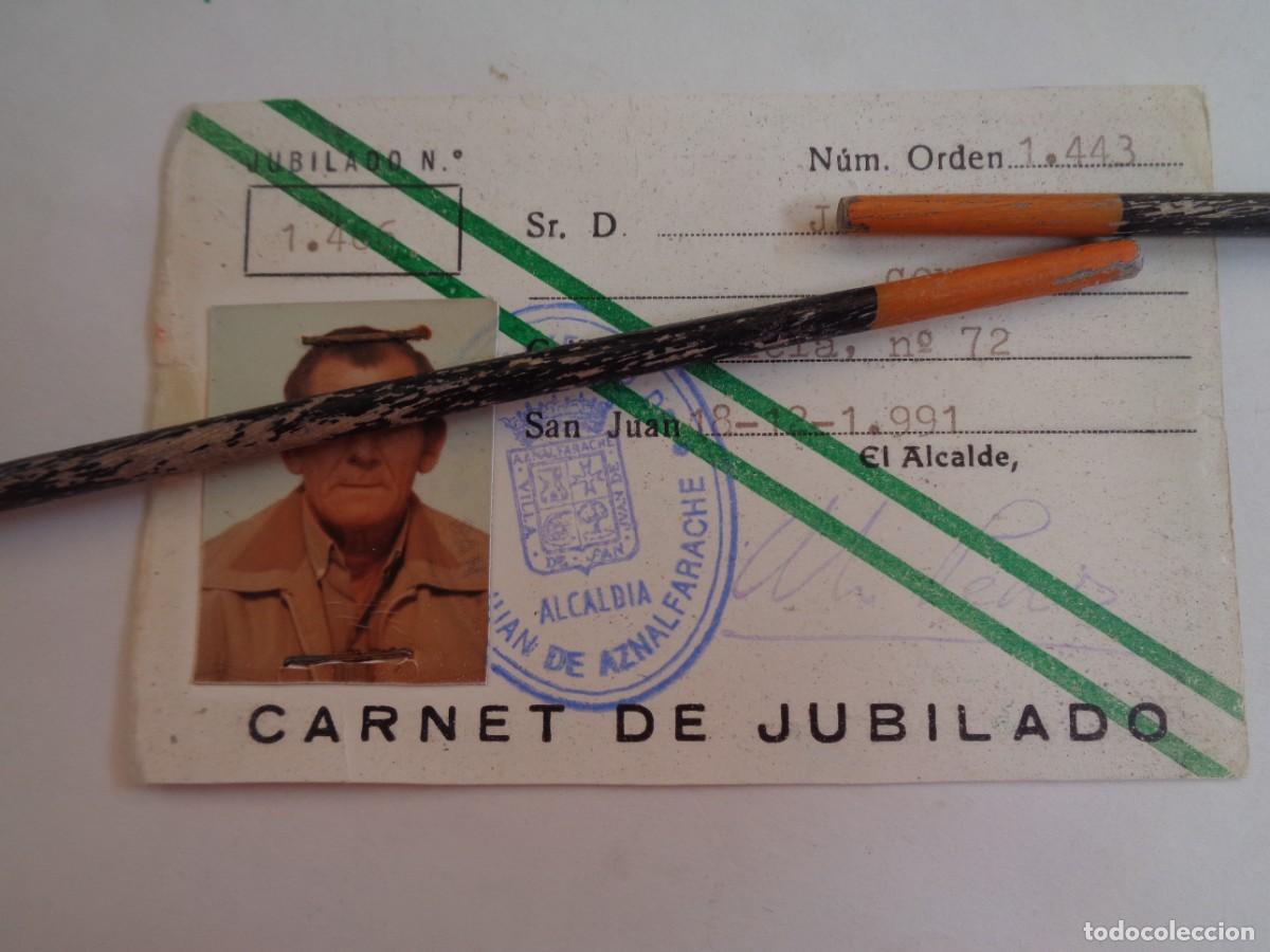 Documentos antiguos: CARNET DE JUBILADO PARA ADQUIRIR BILLETE DEL MICROBUS. SAN JUAN DE AZNALFARACHE ( SEVILLA ), 1991
