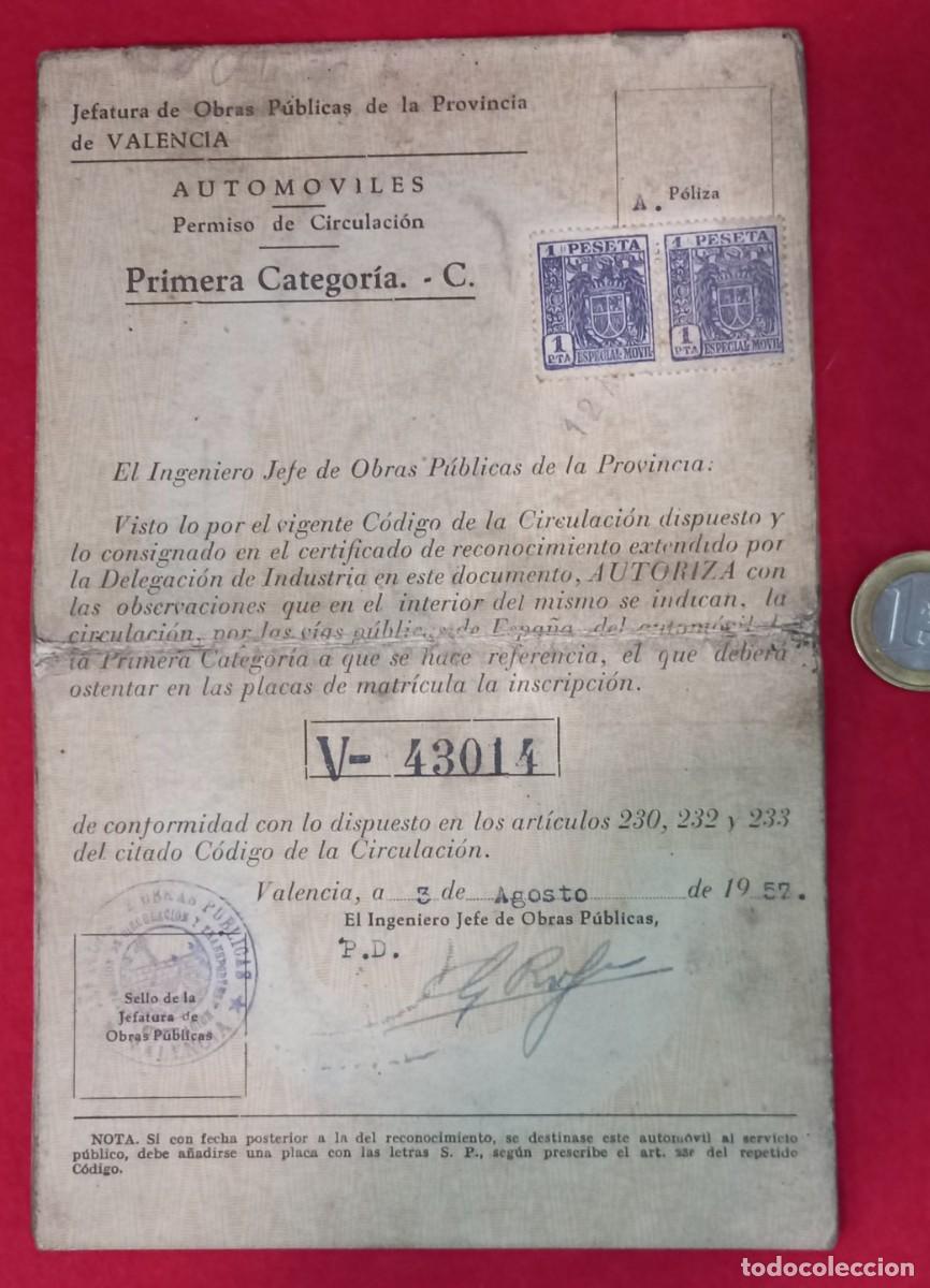 Documentos antiguos: DOCUMENTACION MOBYLETTE - VALENCIA 1957 - Foto 1