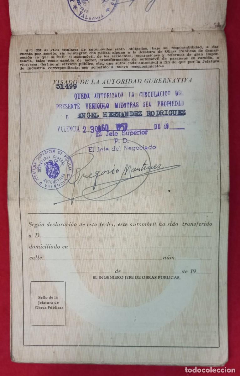 Documentos antiguos: DOCUMENTACION MOBYLETTE - VALENCIA 1957 - Foto 3