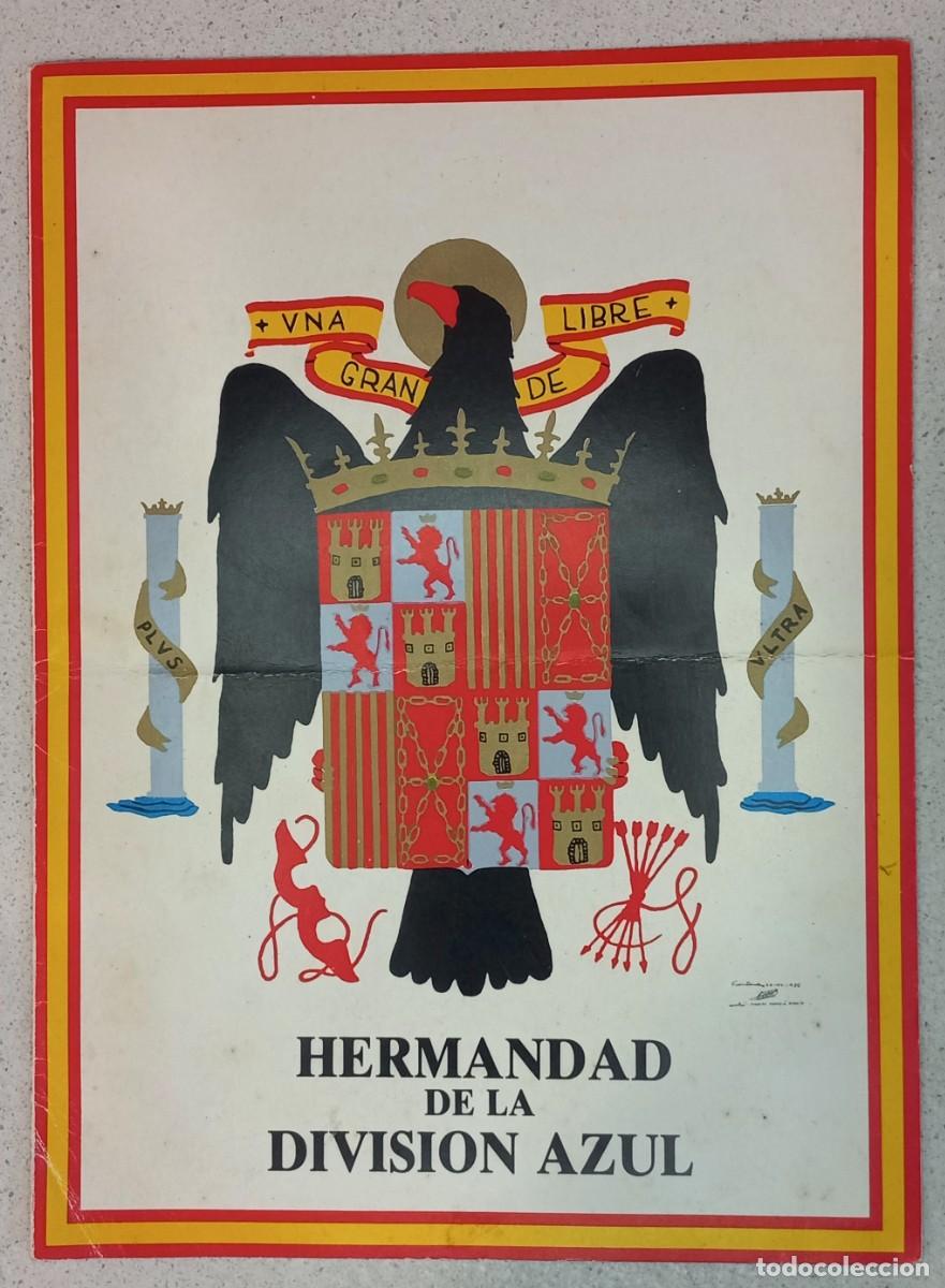 Alte Dokumente: DIPTICO HERMANDAD DE LA DIVISION AZUL - SANTANDER 1986