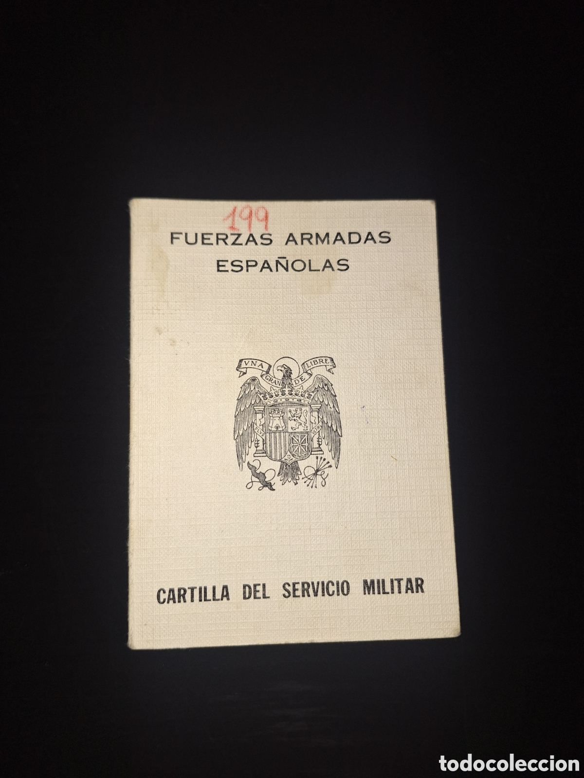 Old Documents: Cartilla de servicio militar de las fuerzas armadas espa&ntilde;olas