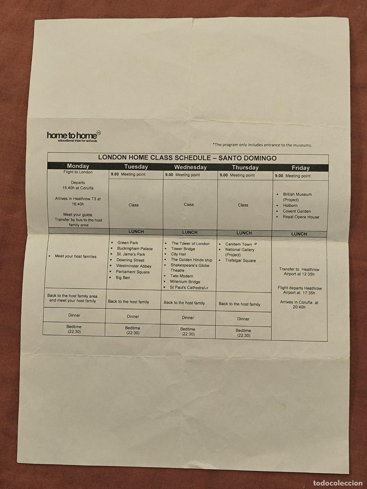 Alte Dokumente: Documento Antiguo Documento Tabla Horario Antiguo Coleccionismo