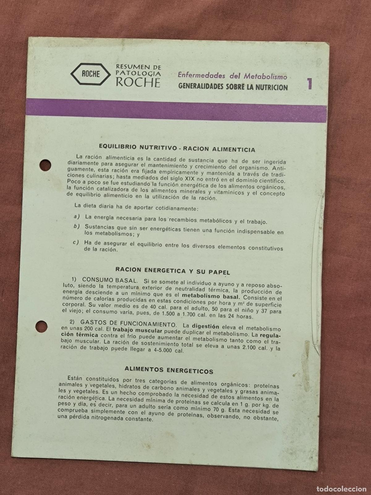 Documents Anciens: Documento Antiguo Antigua Monograf&iacute;a M&eacute;dica Roche Coleccionismo