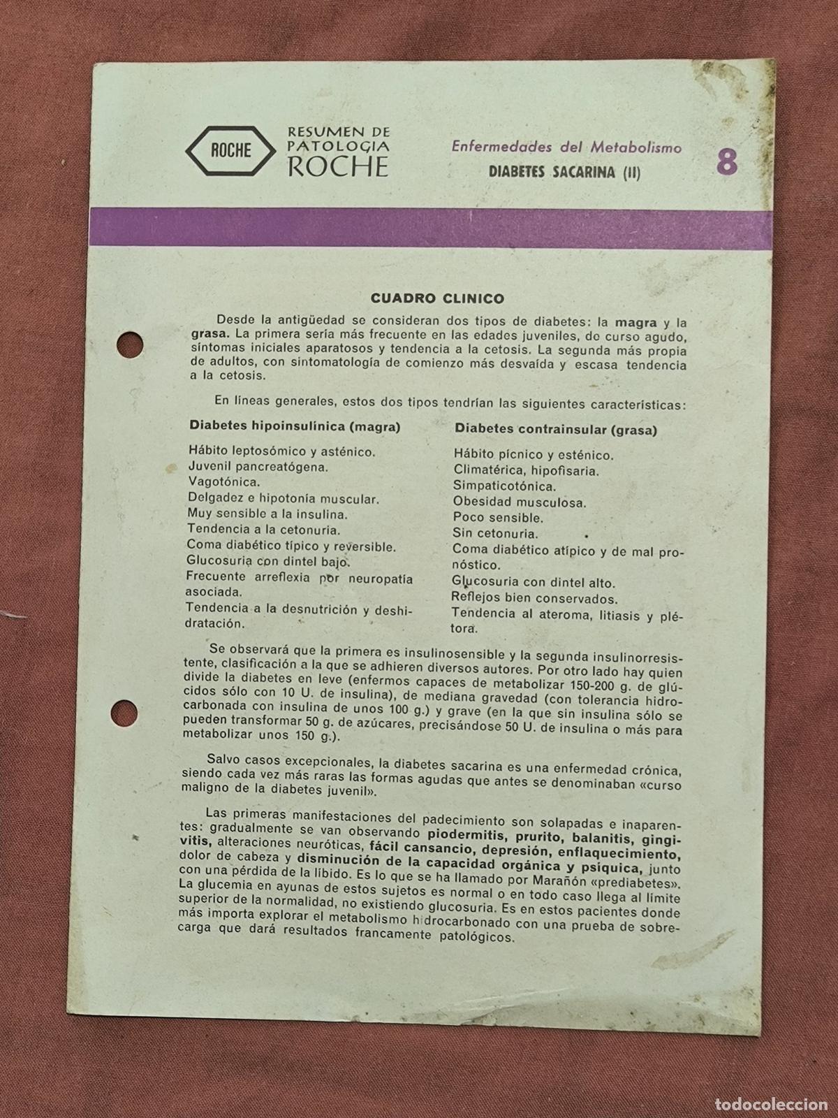 Documents Anciens: Documento Antiguo Antigua Monograf&iacute;a M&eacute;dica Roche Coleccionismo