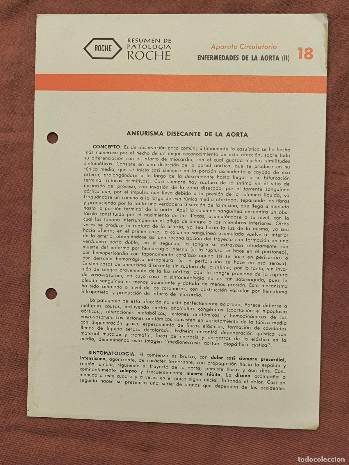 Documents Anciens: Documento Antiguo Antigua Monograf&iacute;a M&eacute;dica Roche Coleccionismo