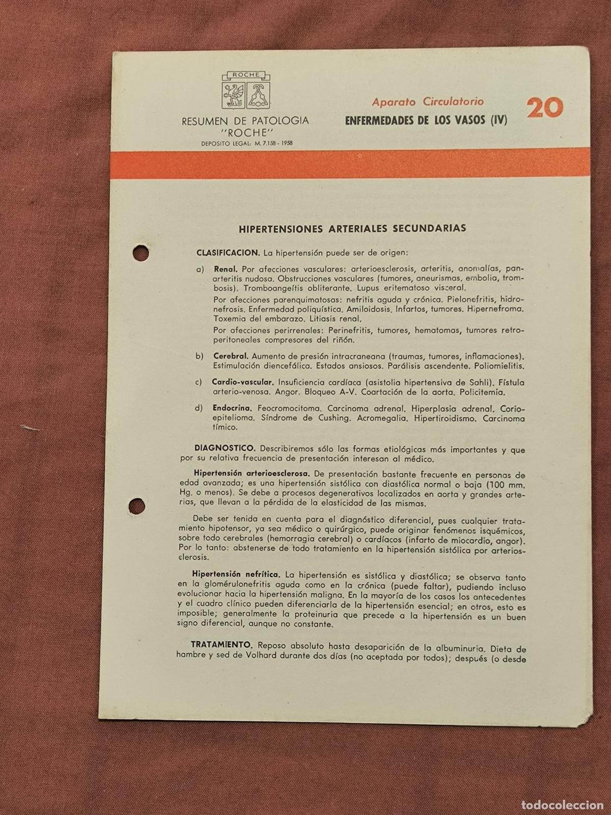 Alte Dokumente: Documento Antiguo Antigua Monograf&iacute;a M&eacute;dica Roche Coleccionismo