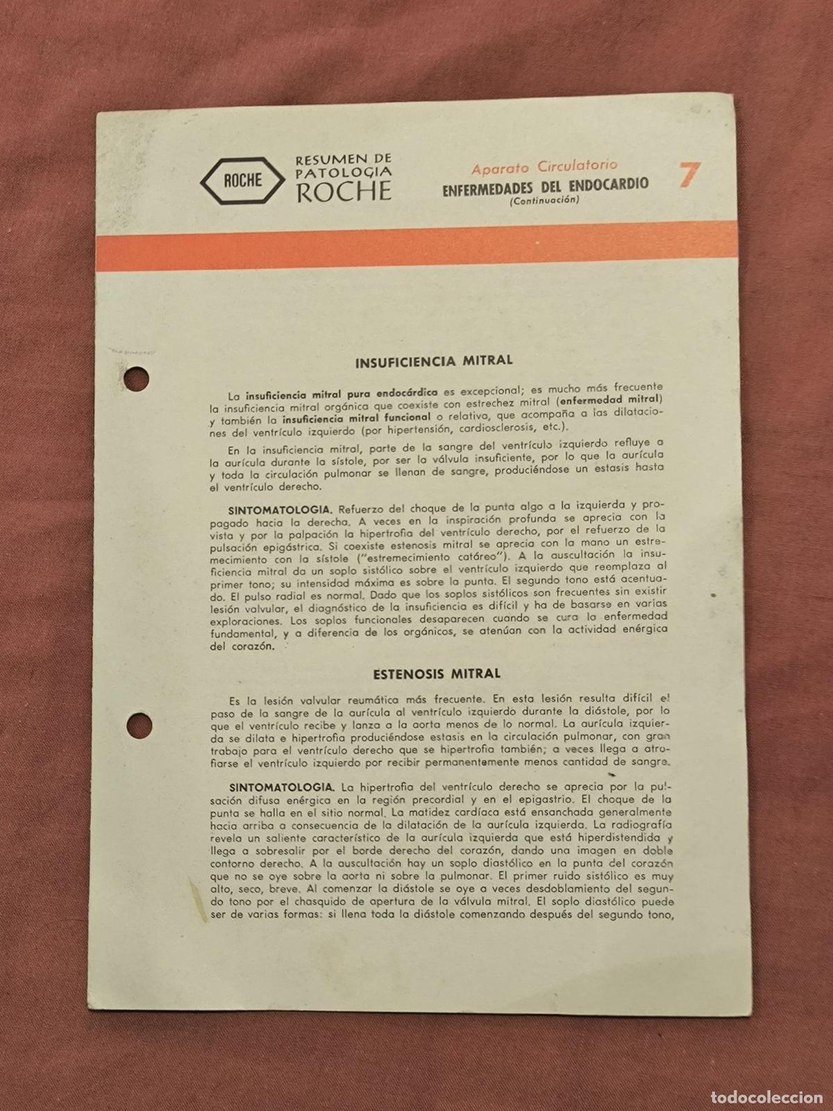 Documents Anciens: Documento Antiguo Antigua Monograf&iacute;a M&eacute;dica Roche Coleccionismo