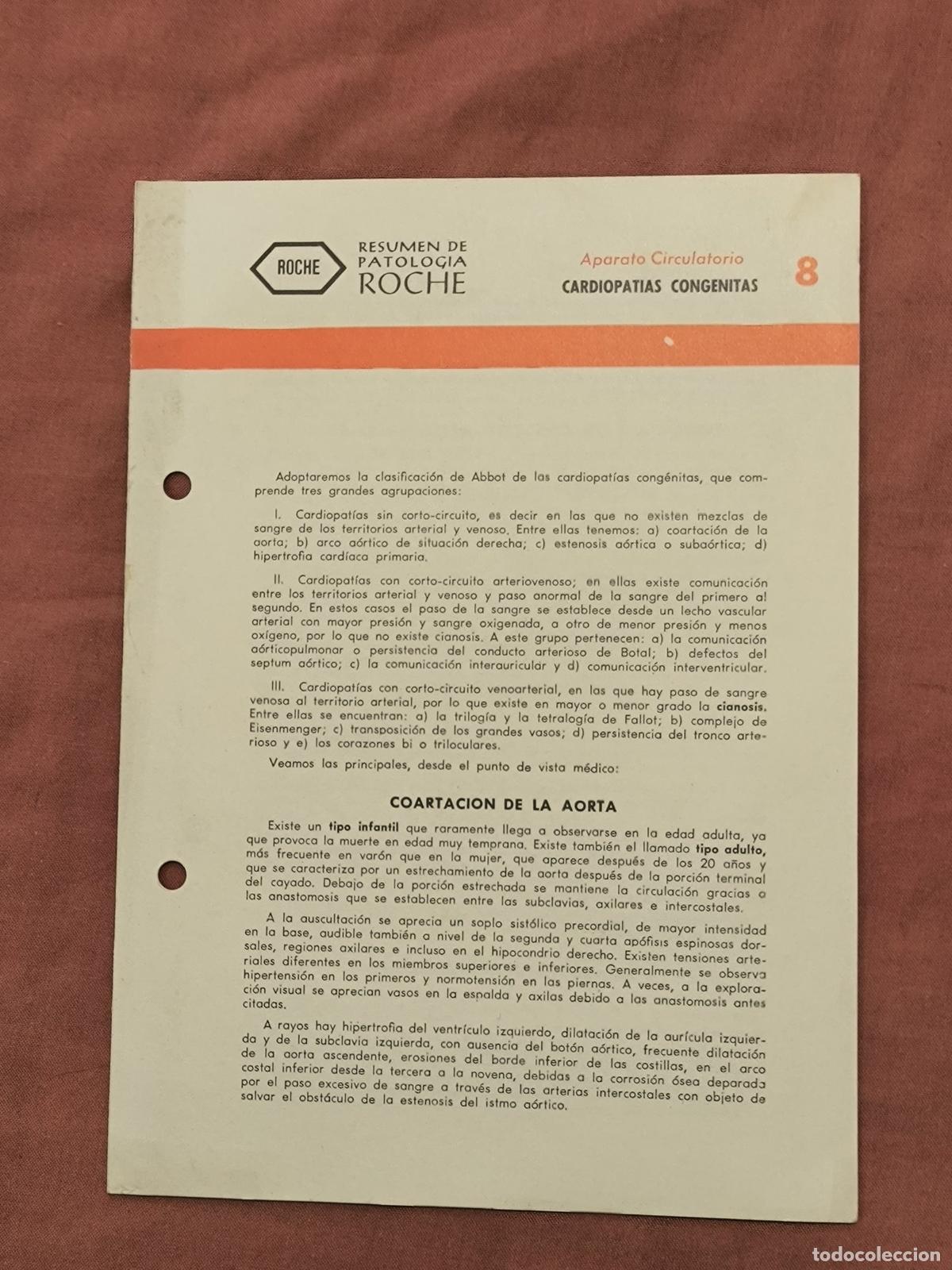 Documents Anciens: Documento Antiguo Antigua Monograf&iacute;a M&eacute;dica Roche Coleccionismo