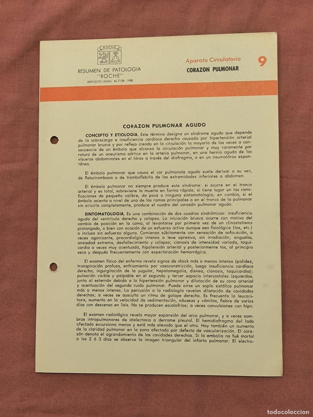 Documents Anciens: Documento Antiguo Antigua Monograf&iacute;a M&eacute;dica Roche Coleccionismo