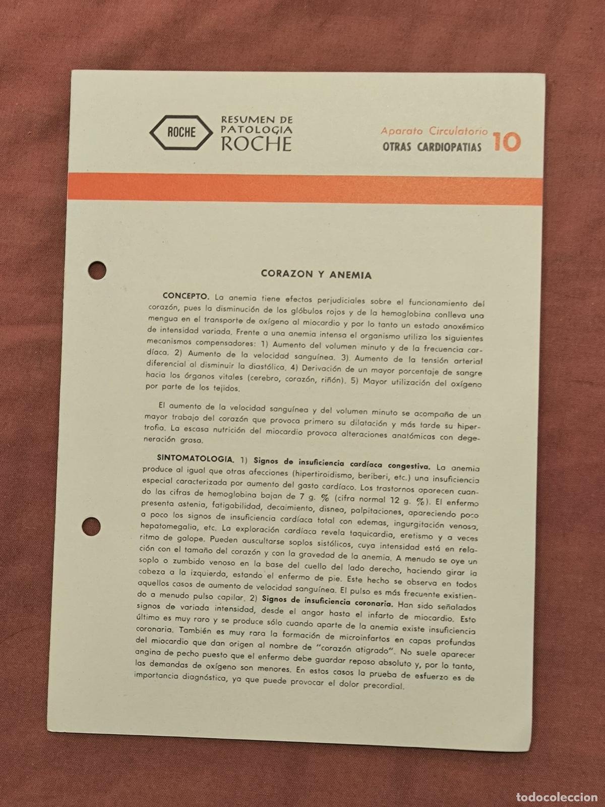 Documents Anciens: Documento Antiguo Antigua Monograf&iacute;a M&eacute;dica Roche Coleccionismo