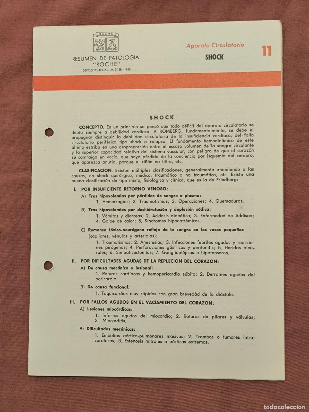 Documents Anciens: Documento Antiguo Antigua Monograf&iacute;a M&eacute;dica Roche Coleccionismo