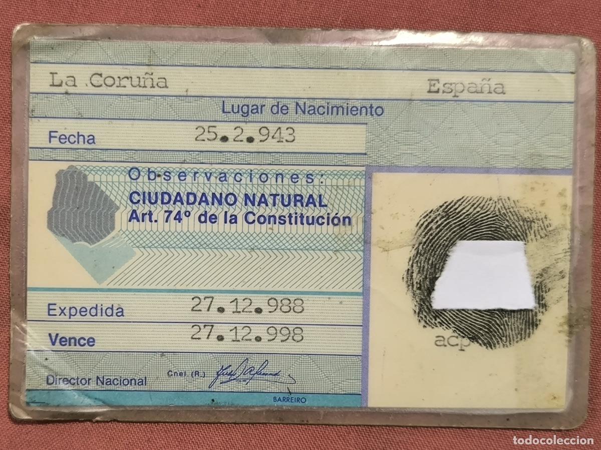 Documentos antiguos: Documento Antiguo Antiguo Documento de Identidad Coleccionismo - Foto 2