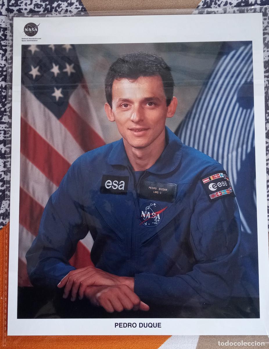 Documents Anciens: L&aacute;mina oficial NASA astronauta Pedro Duque ESA &ndash; Biograf&iacute;a octubre 1995