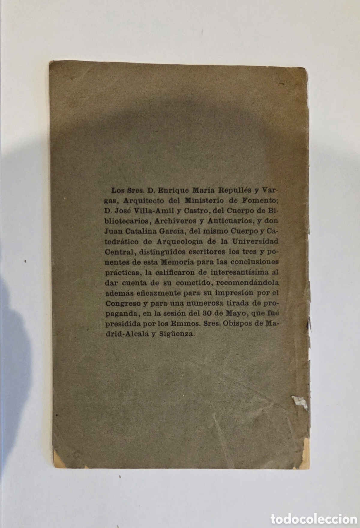 Documentos antiguos: Memoria sobre el estilo m&aacute;s conveniente para los edificios religiosos. 1889. - Foto 4