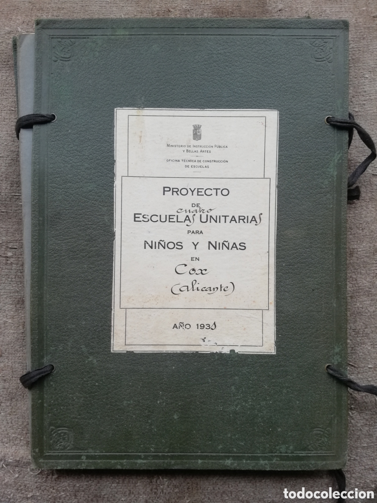 Old Documents: Proyecto de cuatro escuelas unitarias para ni&ntilde;os y ni&ntilde;as en Cox (Alicante). A&ntilde;o 1931