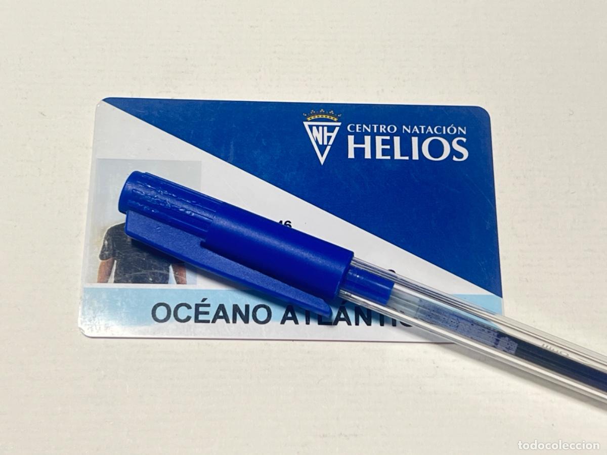 Documentos antiguos: Tarjeta Carnet CENTRO NATACI&Oacute;N HELIOS para colecci&oacute;n