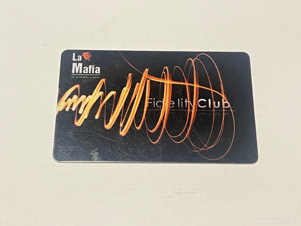 Documentos antiguos: Tarjeta Carnet RESTAURANTE LA MAFIA para colecci&oacute;n