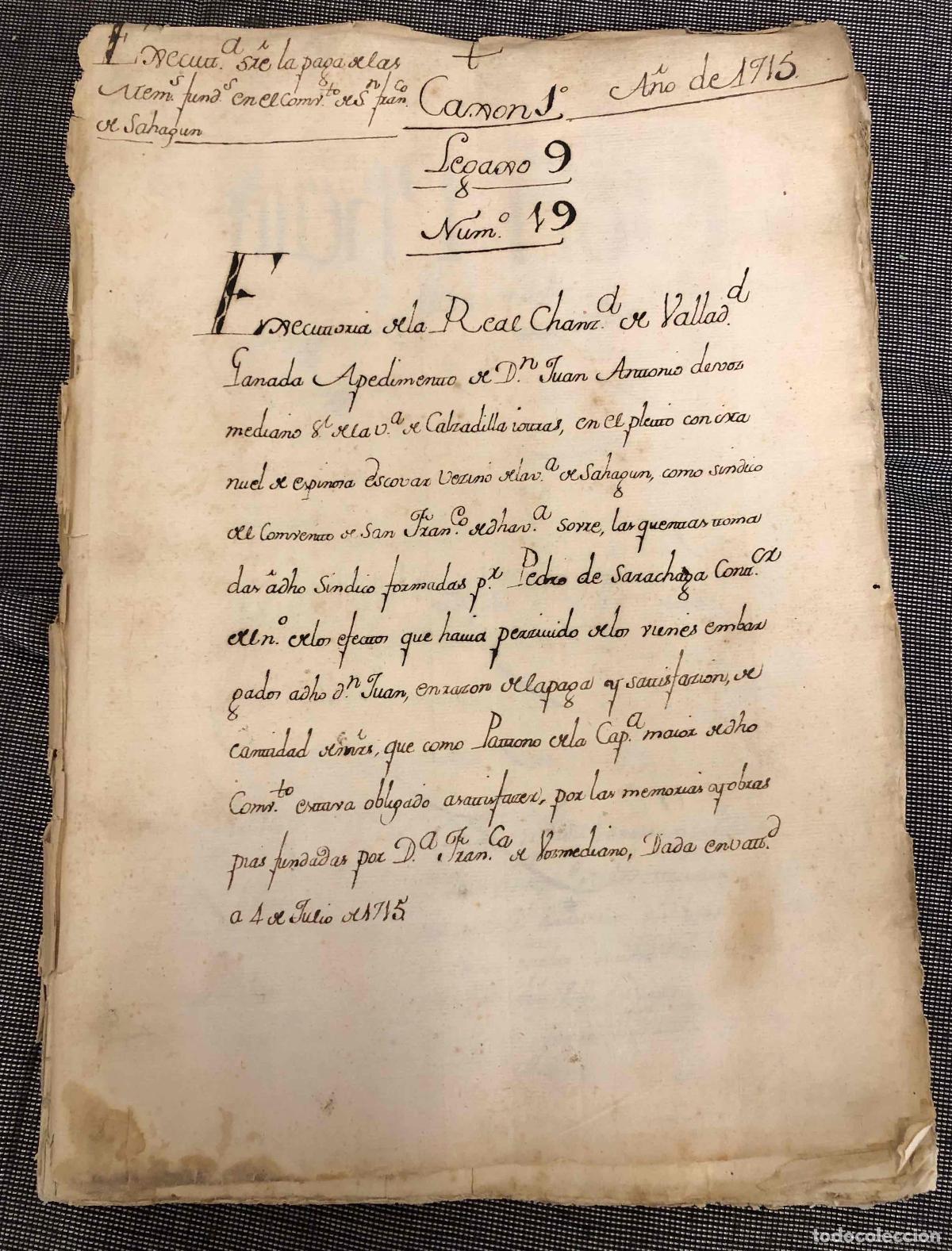 Documentos antiguos: ESCRITURA NOTARIAL DE VENTA E IMPOSICI&Oacute;N DE UN CENSO SOBRE BIENES INMUEBLES EN SAHAG&Uacute;N 1559
