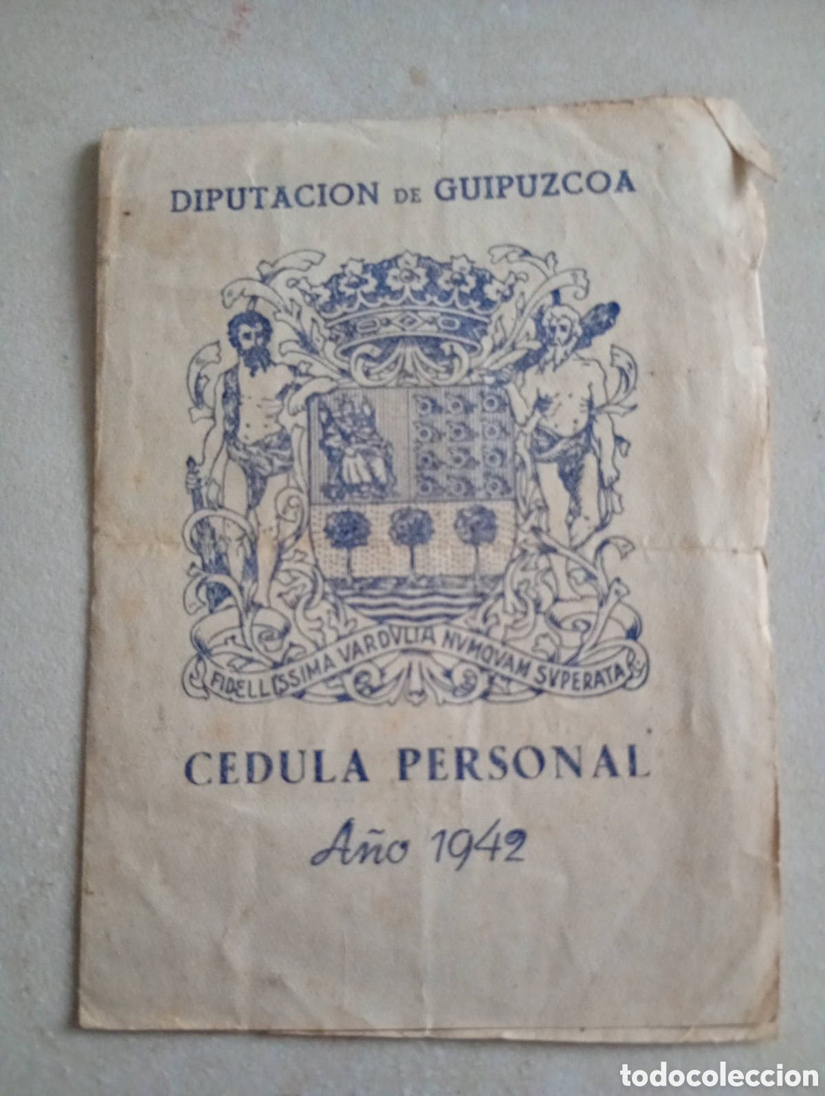 Documentos antiguos: C&eacute;dula personal 1942 - Foto 1