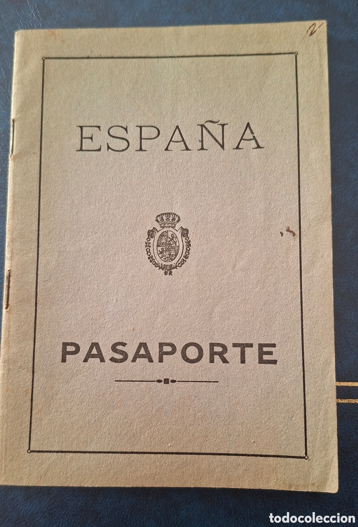 Documentos antiguos: Antiguo pasaporte familiar pontevedra 1930
