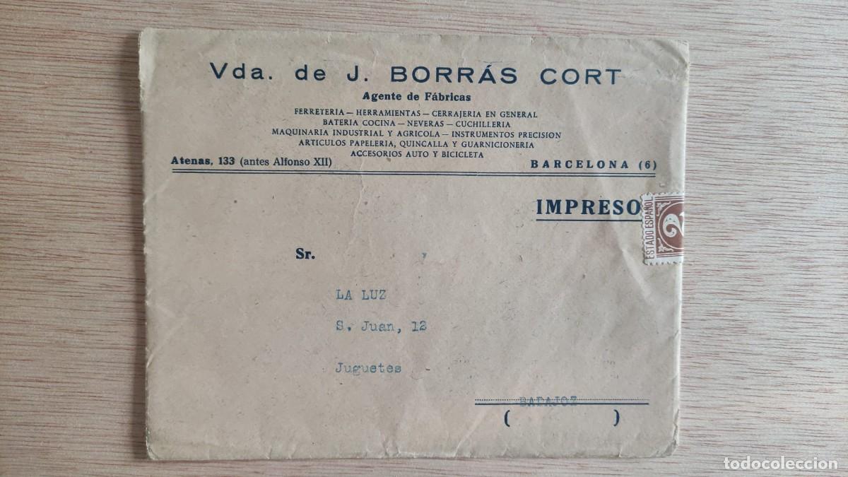 Documentos antiguos: ANTIGUO CATALOGO INDUSTRIA DEL JUGUETE EN MADERA TEMPORADA 1947-48 CON SOBRE DE VDA DE J BORRAS CORT