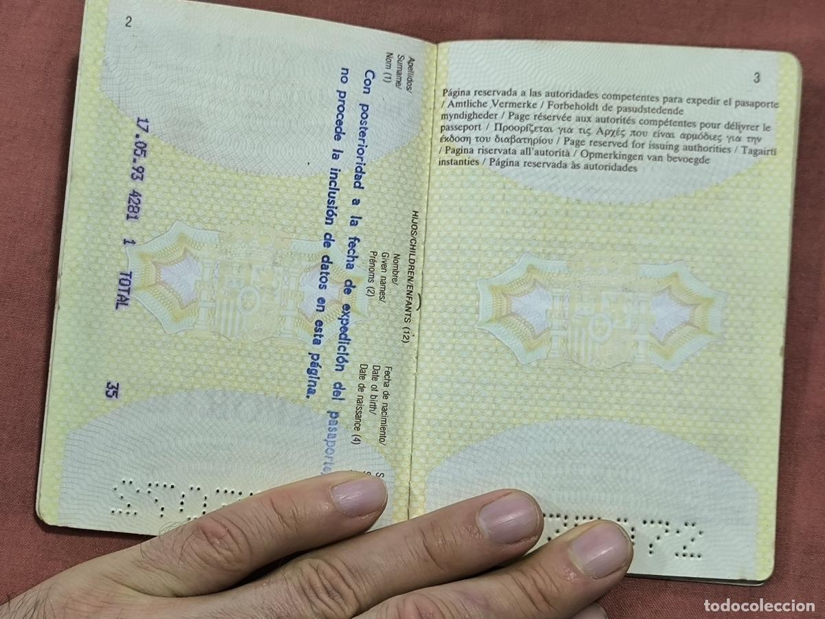 Documentos antiguos: Documento Antiguo Antiguo Pasaporte de Espa&ntilde;a Coleccionismo - Foto 5