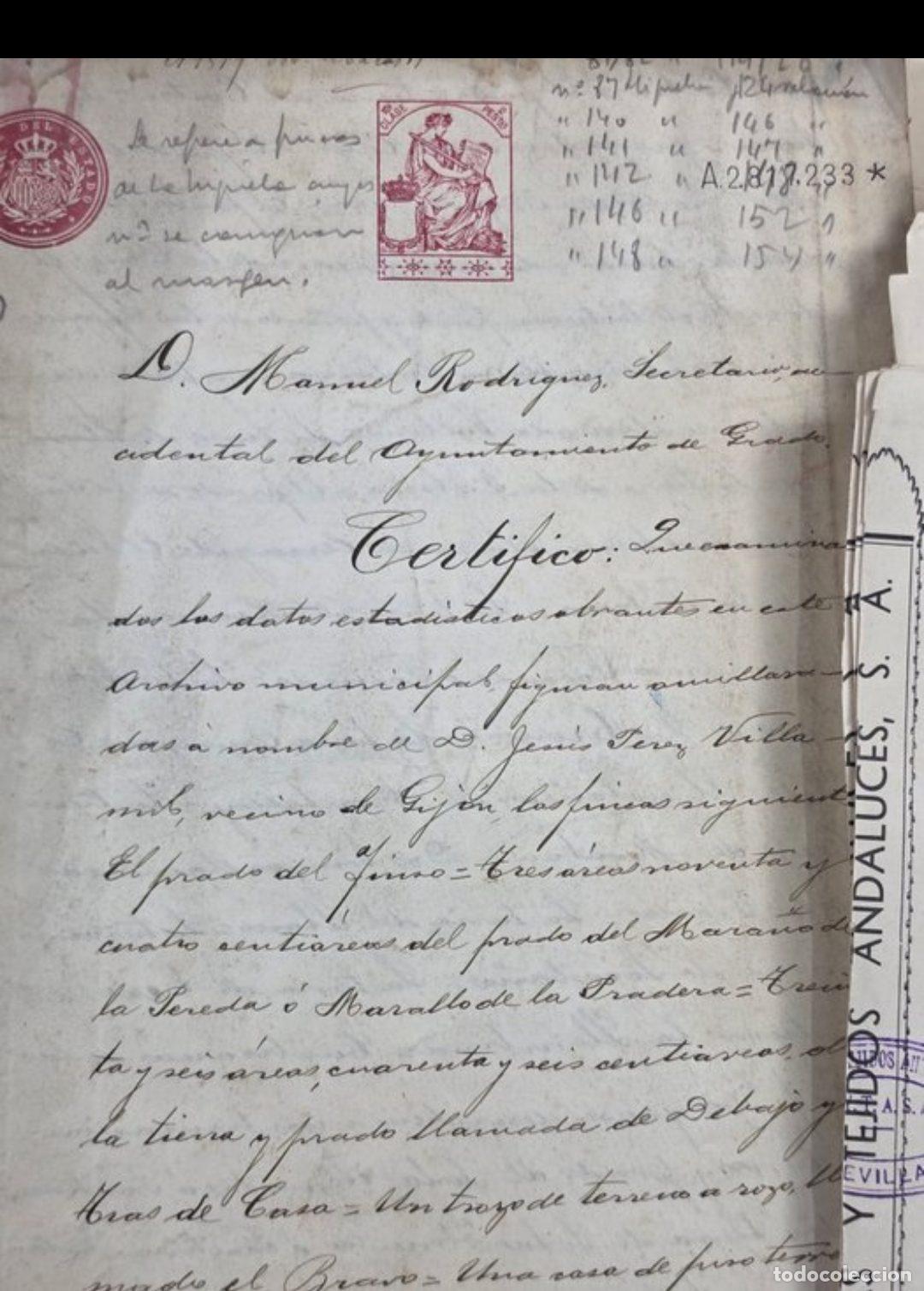Documentos antiguos: Lote de documentos hist&oacute;ricos espa&ntilde;oles. - Foto 3