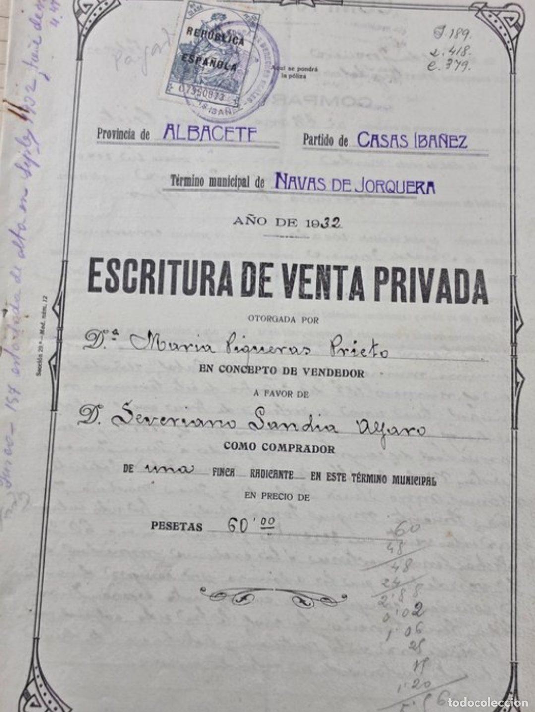 Documentos antiguos: Lote de documentos hist&oacute;ricos espa&ntilde;oles. - Foto 8