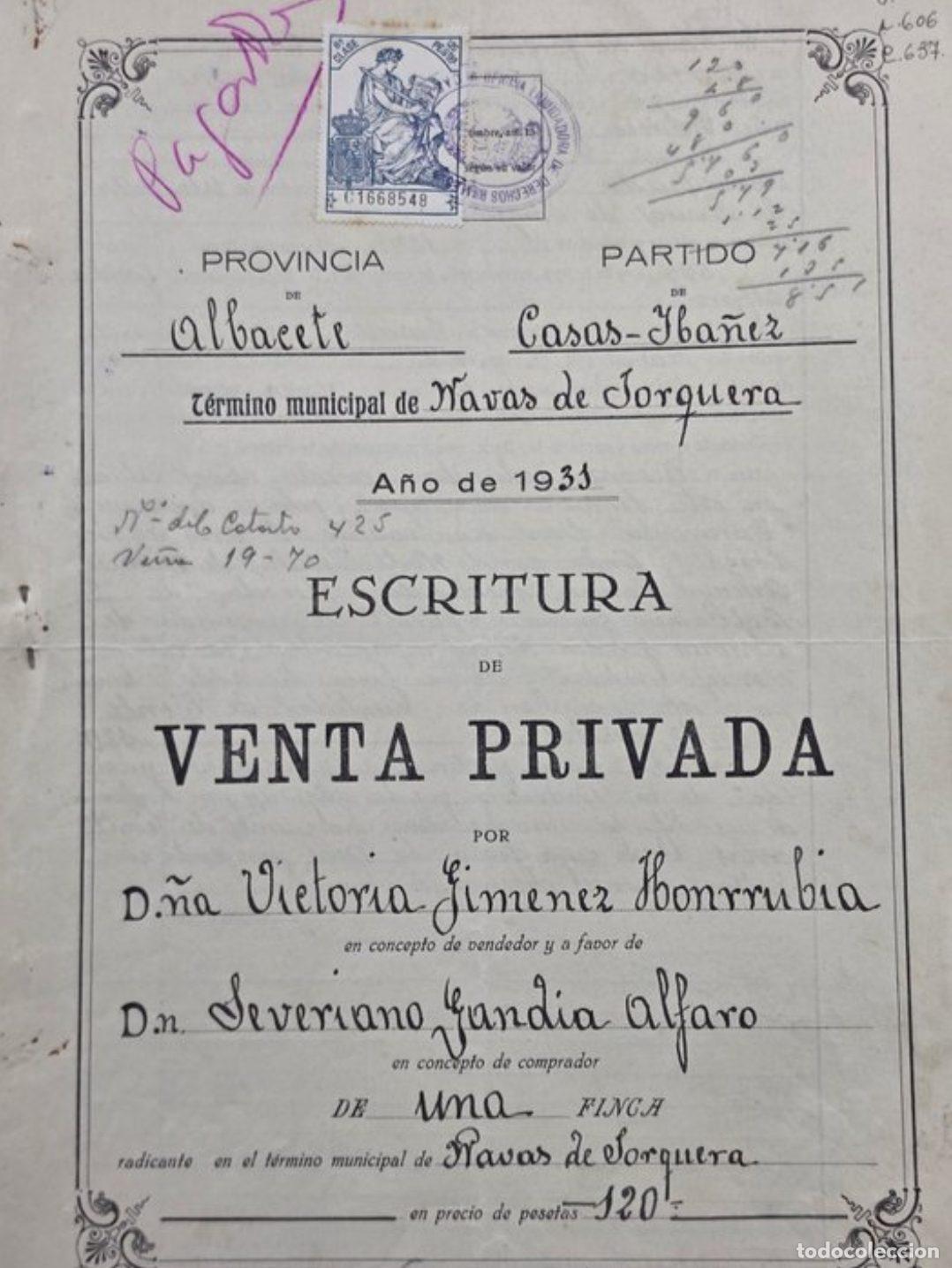 Documentos antiguos: Lote de documentos hist&oacute;ricos espa&ntilde;oles. - Foto 9