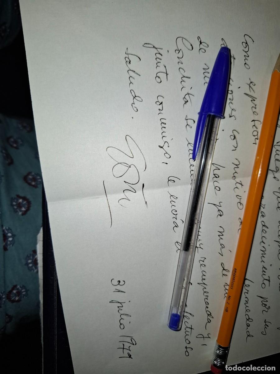 Documentos antiguos: Dibujante Lorenzo Go&ntilde;i. Carta firma.