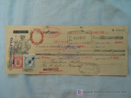 Documentos bancarios: LETRA DE CAMBIO - Foto 1