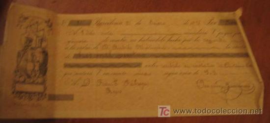 Documentos bancarios: Letra de cambio, 1896 - Foto 1