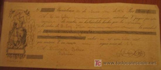 Documentos bancarios: Letra de cambio, 1896 - Foto 1