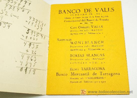 Documentos bancarios: BANCO DE VALLS , NORMAS GENERALES - Foto 2