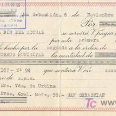 Documentos bancarios: LETRA GIRADA CON VENCIMIENTO EN 1959 POR UNA EMPRESA DE AUTOMOVILES. Lote 4621649