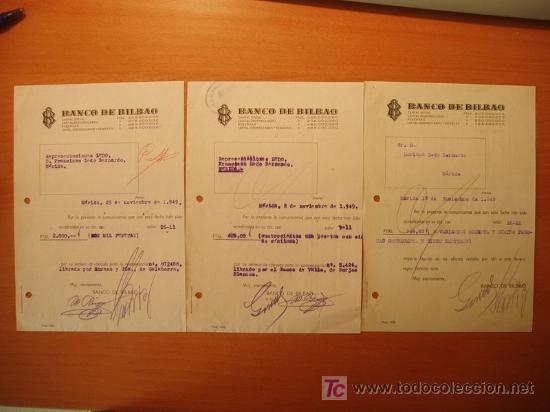 Documentos bancarios: BANCO DE BILBAO 1949 - Foto 1